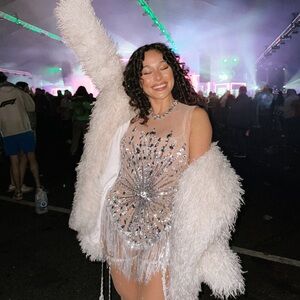 Sequin festival rave dress